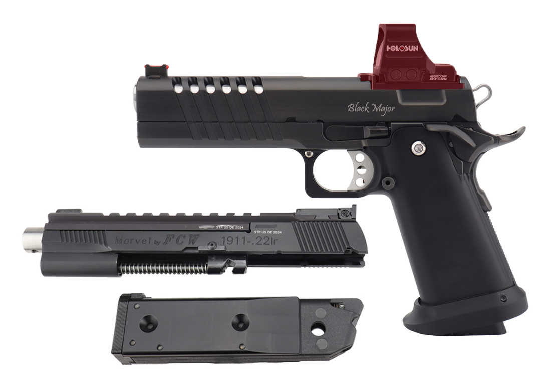 STP Black Major 5.0 Optics mit Wechselsystem Marvel .22lr STP Black Major 5.0 Optics mit Wechselsystem Marvel .22lr