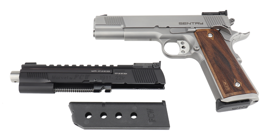 STP Sentry 5.0 Silver mit Wechselsystem Marvel .22lr
