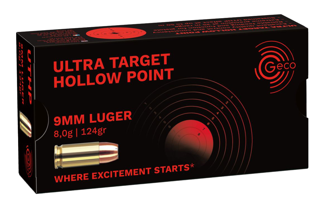 Geco 9mm Luger  Ultra Target HP 124gr.