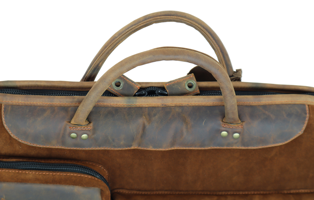 Leder Futteral 130cm in braun, handgenäht