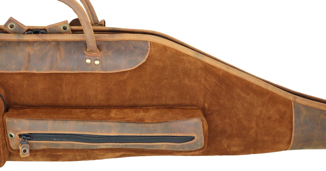 Leder Futteral 130cm in braun, handgenäht