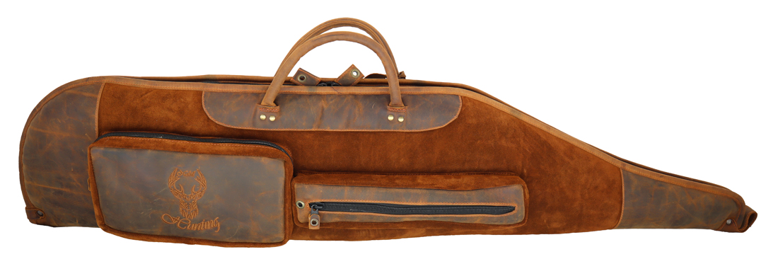 Leder Futteral 130cm in braun, handgenäht