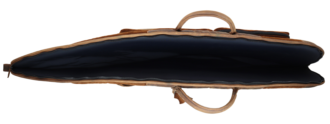 Leder Futteral 130cm in braun, handgenäht