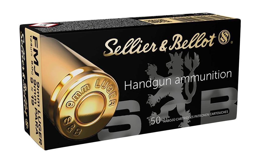 S&B 9mm Luger FMJ 124gr.