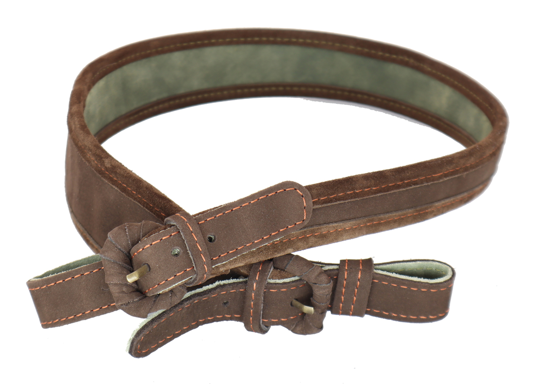 Leder Gewehrriemen, handgenäht