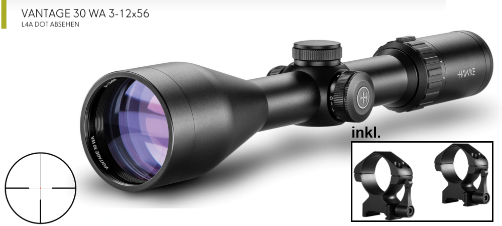 Brenner BR20 Prohunter Komplettpaket mit Hawke Vantage