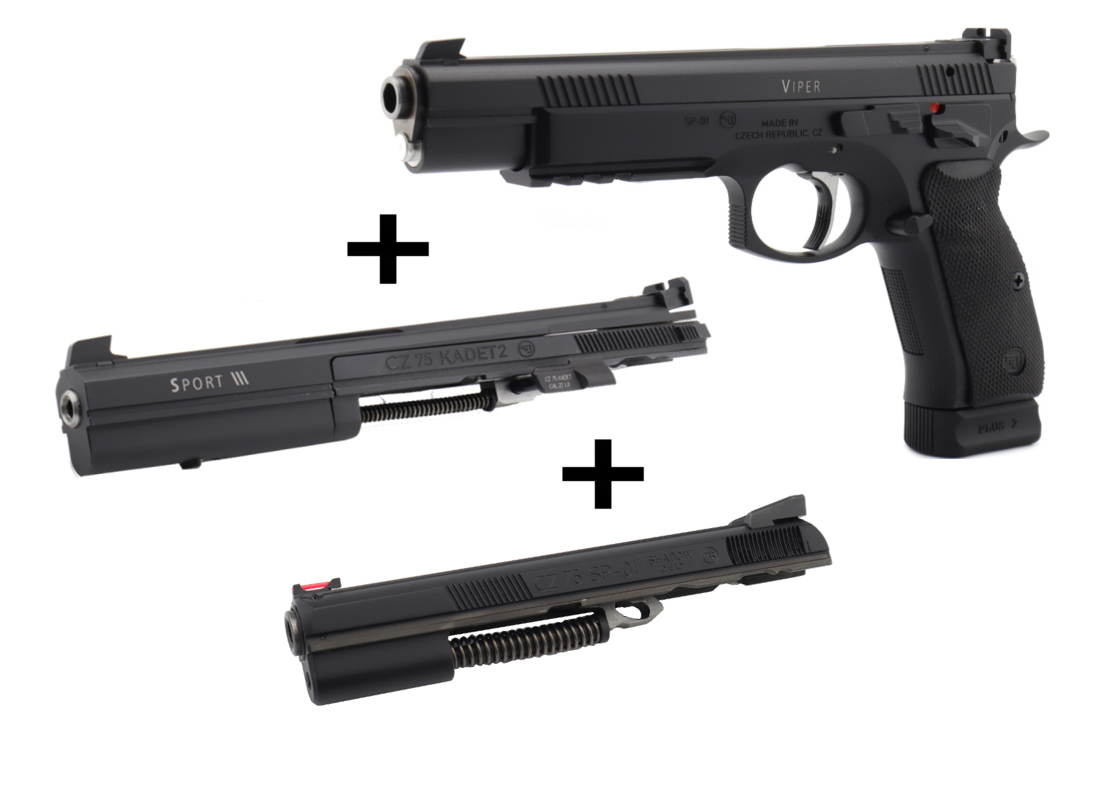 Waffen Oschatz CZ Viper SA mit 2 Wechselsystemen Sport III