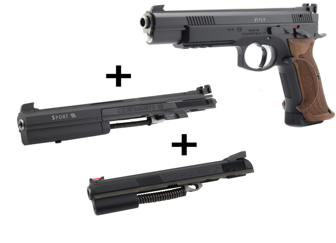 Waffen Oschatz CZ Viper SA mit 2 Wechselsystemen Sport III