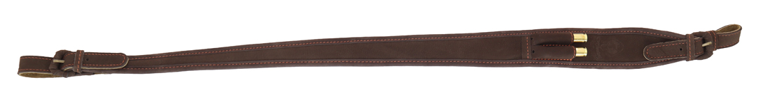 Leder Gewehrriemen mit Patronenhalter, handgenäht