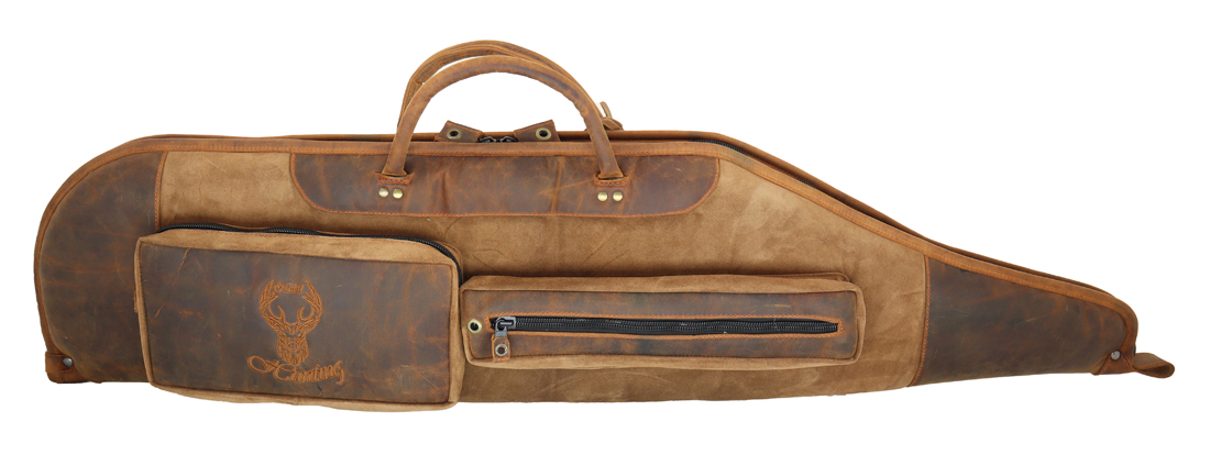 Leder Futteral 120cm in braun, handgenäht