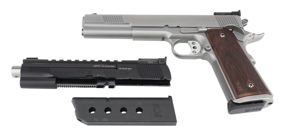 STP Sentry 6.0 Silver mit Wechselsystem Marvel .22lr